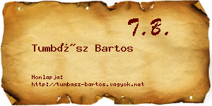 Tumbász Bartos névjegykártya
